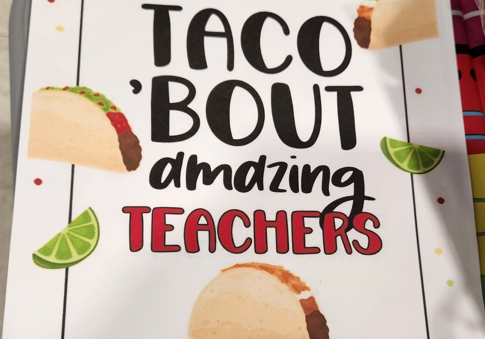 Decorations for teacher appreciation week.