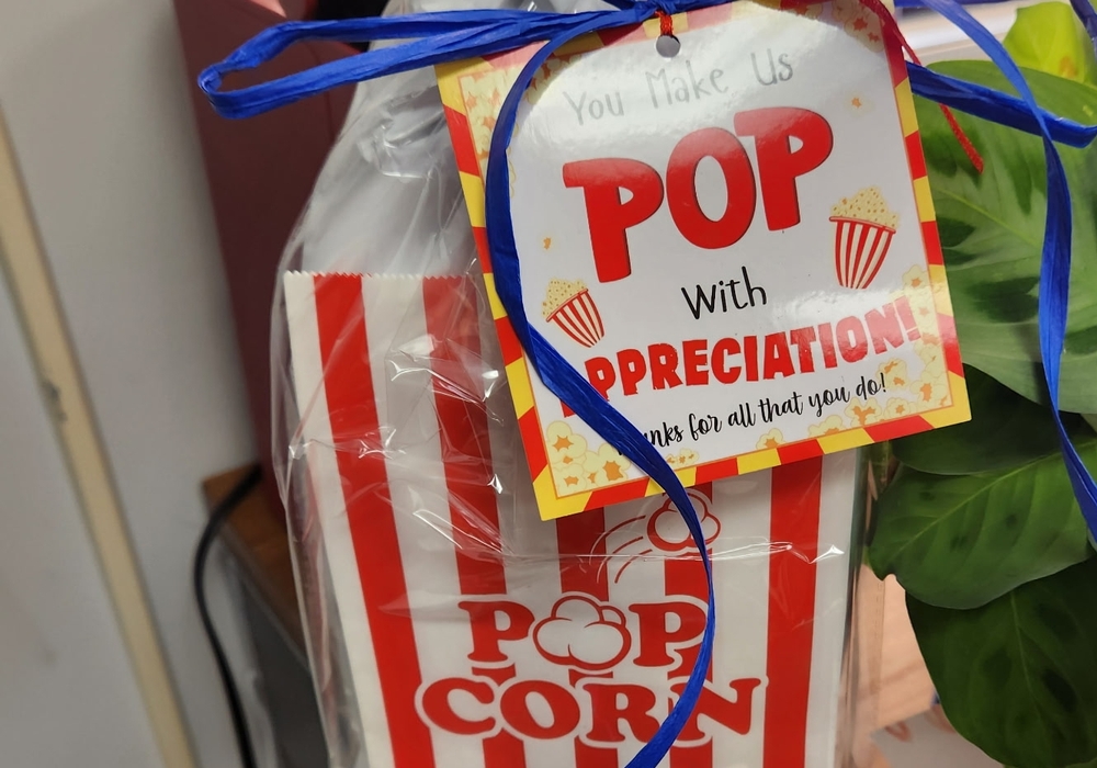 Gifts given to teachers.