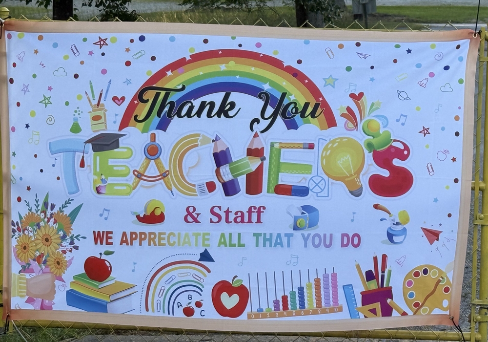 Decorations for teacher appreciation week.
