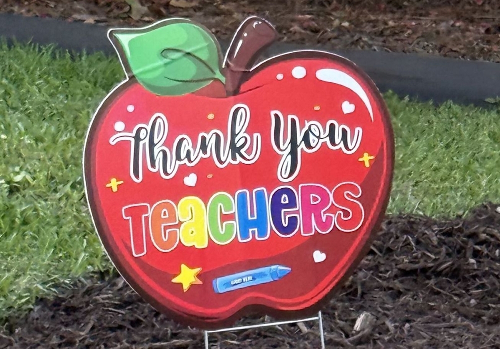 Decorations for teacher appreciation week.